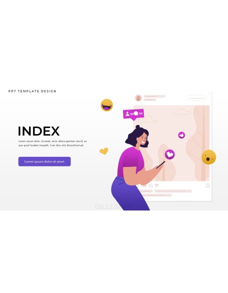 Influencer design presentation template