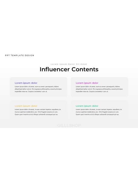 Influencer design presentation template