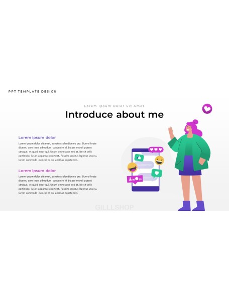 Influencer design presentation template