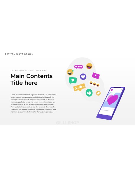 Influencer design presentation template