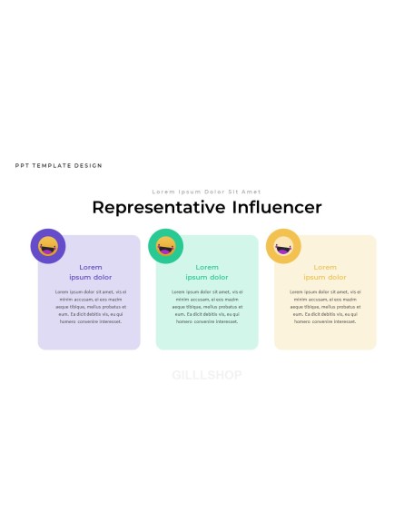 Influencer design presentation template