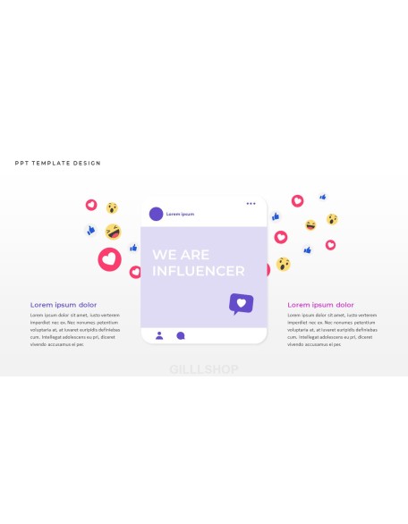 Influencer design presentation template