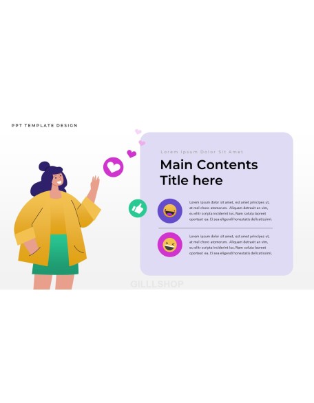 Influencer design presentation template