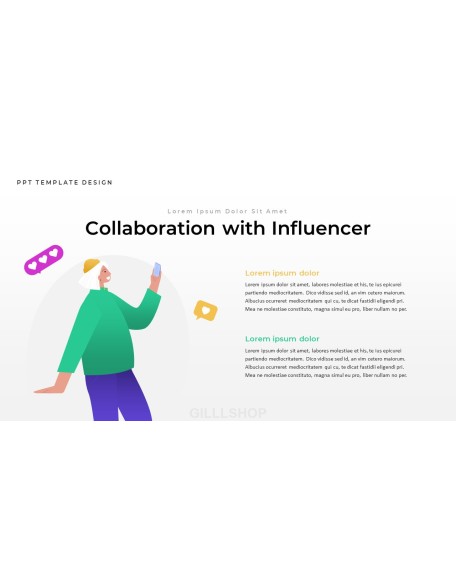 Influencer design presentation template