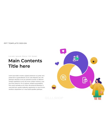 Influencer design presentation template