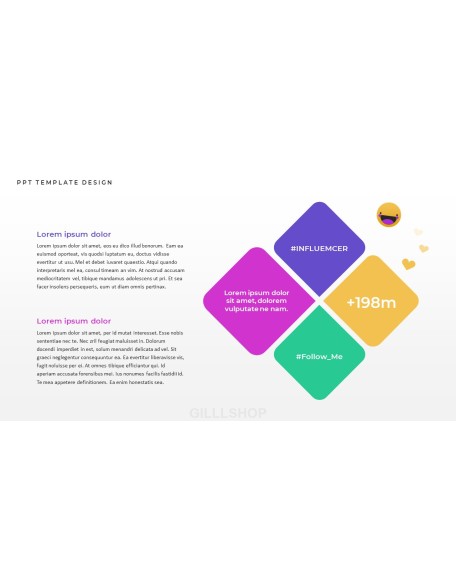 Influencer design presentation template