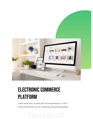 E-commerce Shop PPT Templates Simple Design