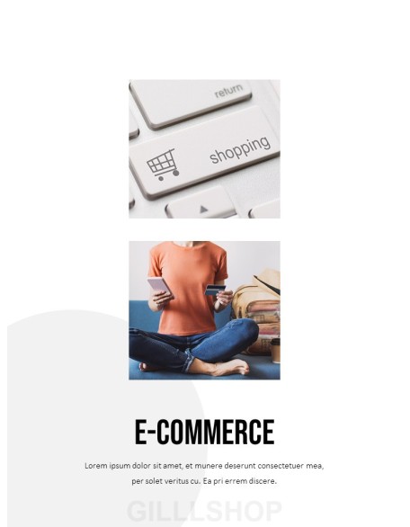 E-commerce Shop PPT Templates Simple Design