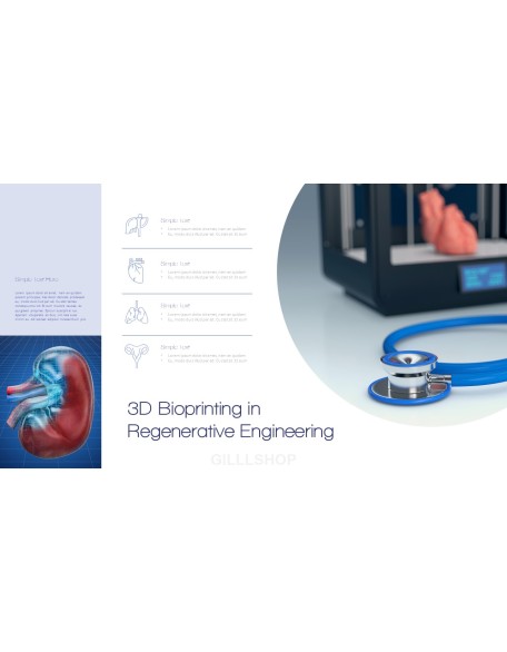 3D Bioprinter PowerPoint deck Design