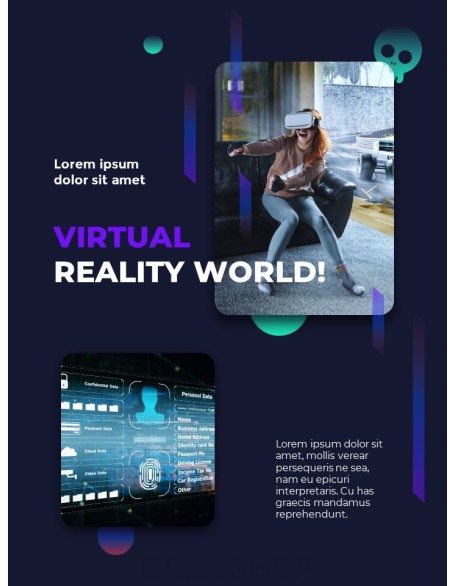 Reality in Metaverse powerpoint design free