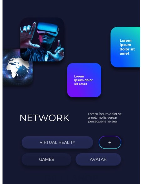 Reality in Metaverse powerpoint design free