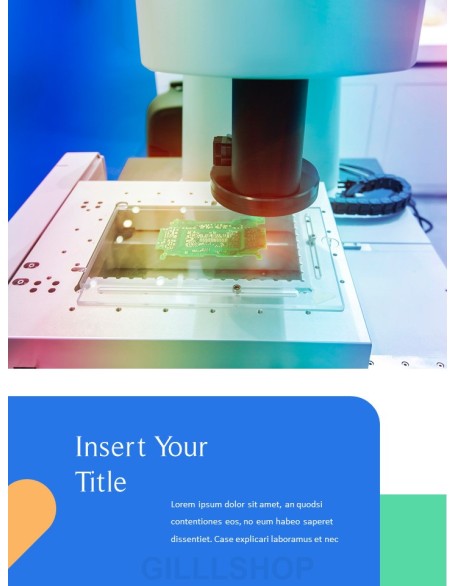 Robot Arm with Semiconductor PowerPoint Design ideas