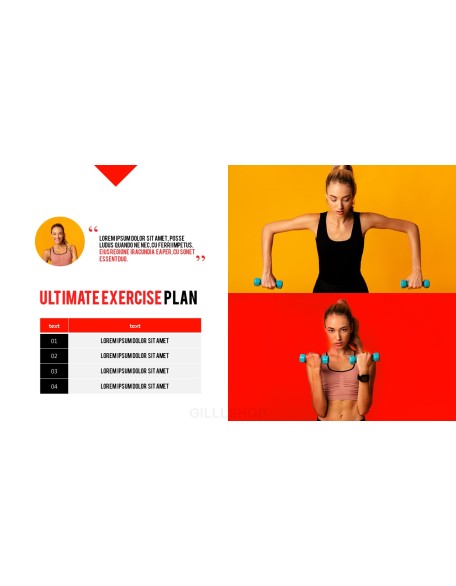 Fitness Girl Business Presentations