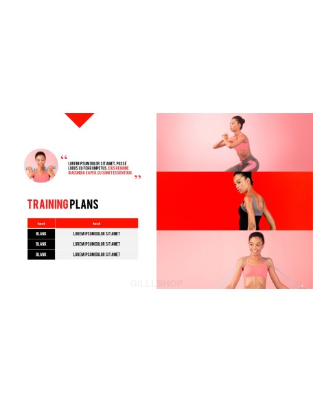 Fitness Girl Business Presentations