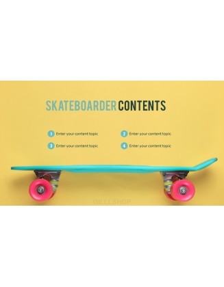 Skateboarder Theme PPT Templates