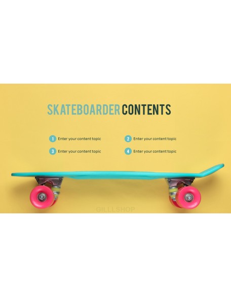 Skateboarder Theme PPT Templates