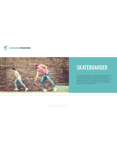 Skateboarder Theme PPT Templates