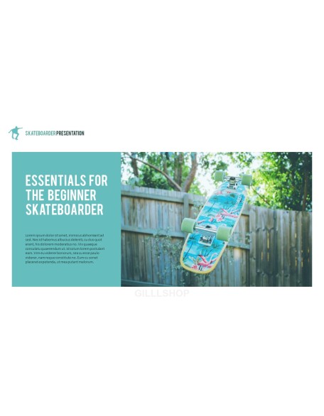 Skateboarder Theme PPT Templates