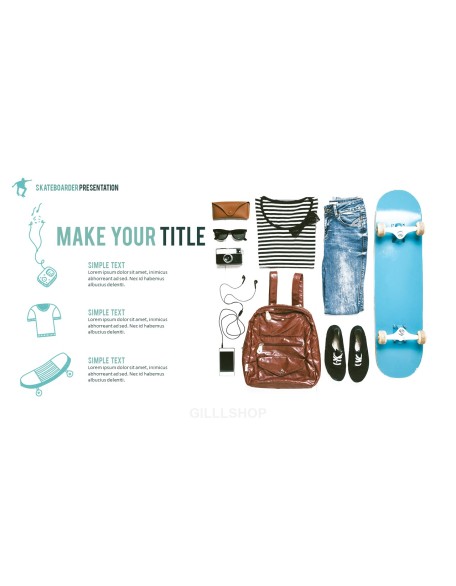 Skateboarder Theme PPT Templates