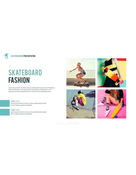 Skateboarder Theme PPT Templates