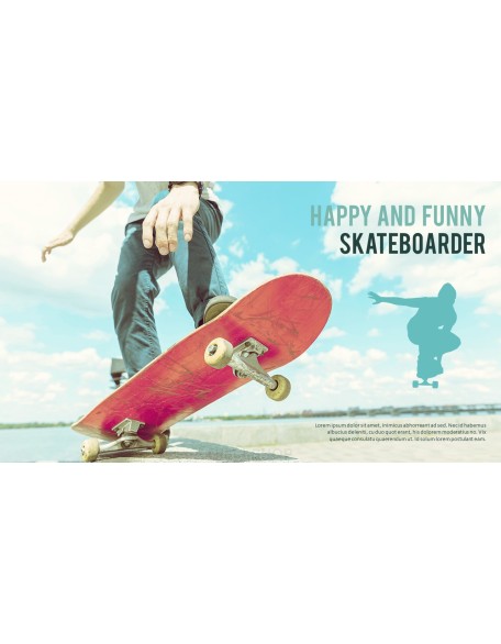 Skateboarder Theme PPT Templates