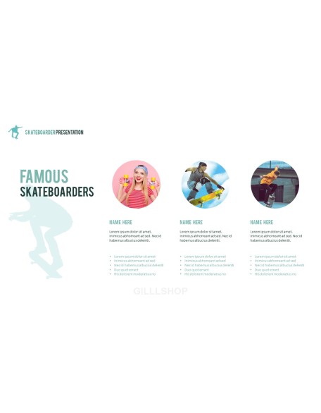 Skateboarder Theme PPT Templates