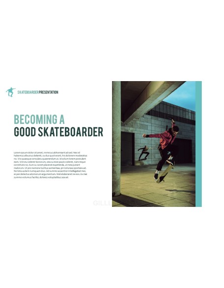 Skateboarder Theme PPT Templates