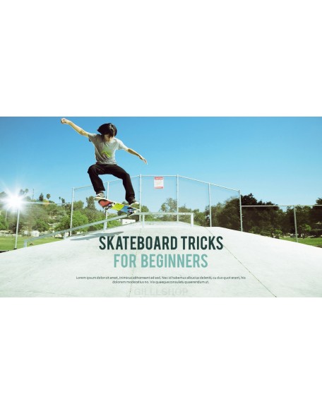 Skateboarder Theme PPT Templates