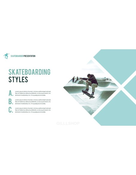 Skateboarder Theme PPT Templates