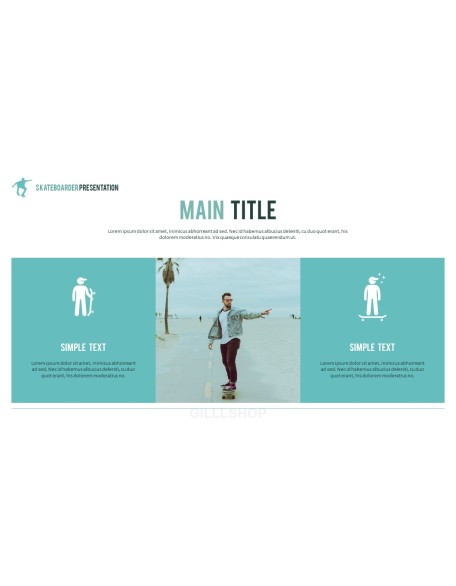 Skateboarder Theme PPT Templates