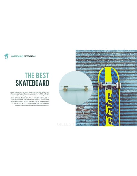 Skateboarder Theme PPT Templates