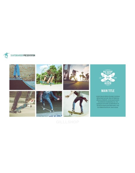 Skateboarder Theme PPT Templates