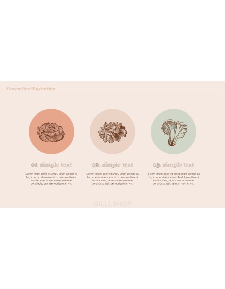 Flower Illustration premium PowerPoint Templates