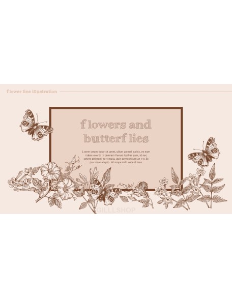 Flower Illustration premium PowerPoint Templates