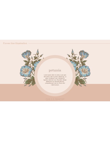 Flower Illustration premium PowerPoint Templates