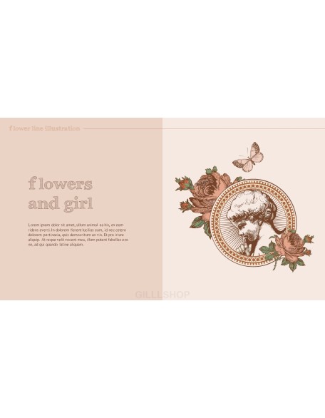 Flower Illustration premium PowerPoint Templates