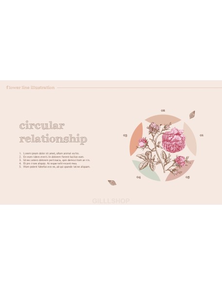 Flower Illustration premium PowerPoint Templates