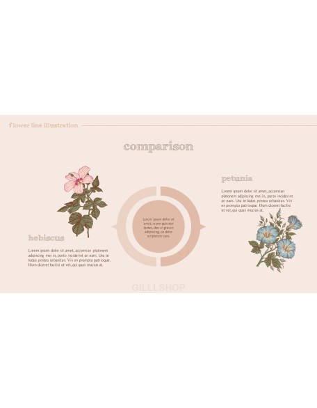 Flower Illustration premium PowerPoint Templates