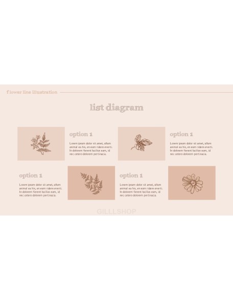 Flower Illustration premium PowerPoint Templates