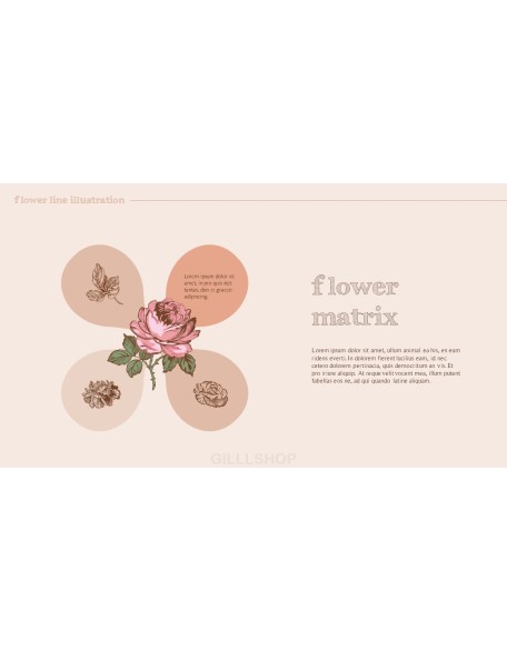 Flower Illustration premium PowerPoint Templates