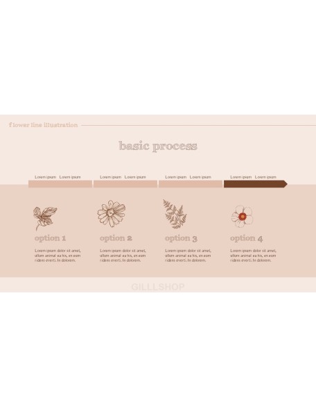 Flower Illustration premium PowerPoint Templates