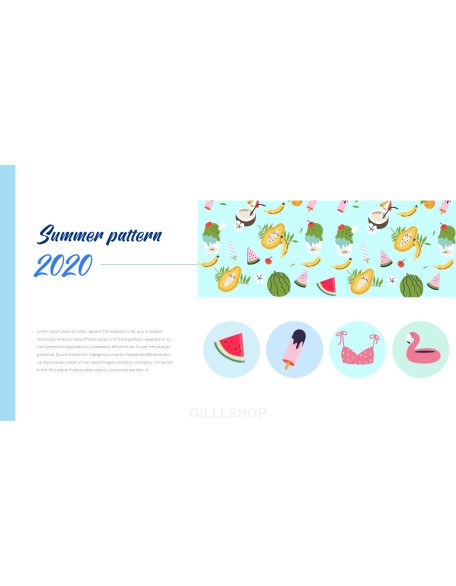 Summer Illustration Business Presentation PPT