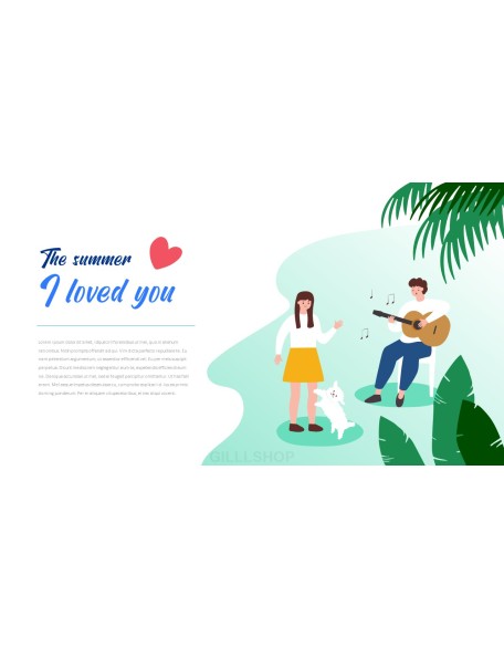 Summer Illustration Business Presentation PPT