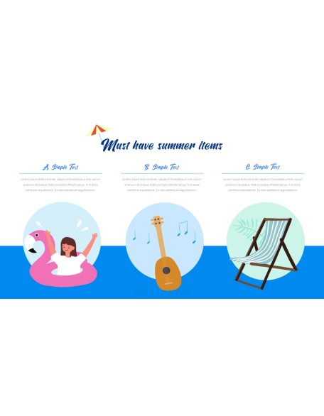 Summer Illustration Business Presentation PPT