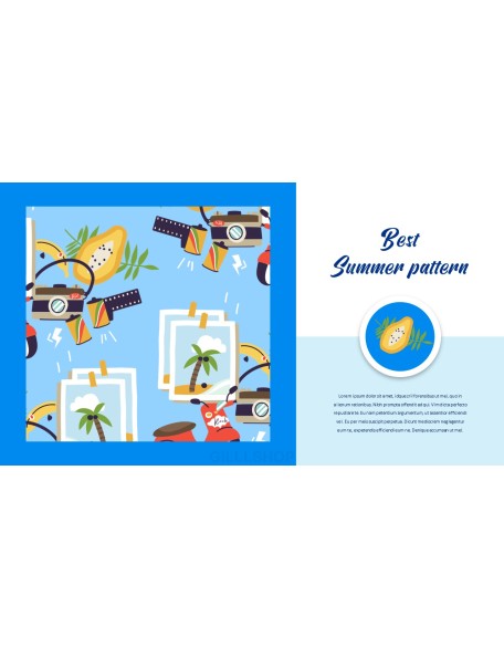 Summer Illustration Business Presentation PPT