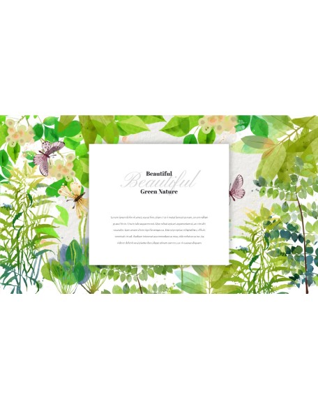 Watercolor Flower Illustration Easy PowerPoint Design