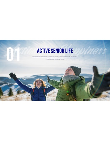 Active Senior Life powerpoint template download