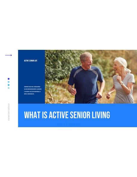 Active Senior Life powerpoint template download