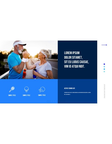 Active Senior Life powerpoint template download