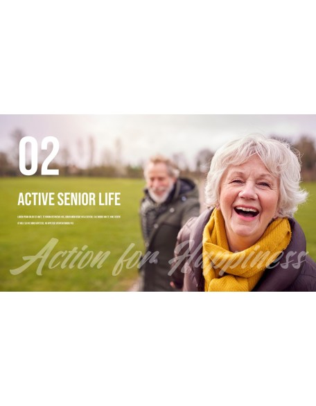 Active Senior Life powerpoint template download